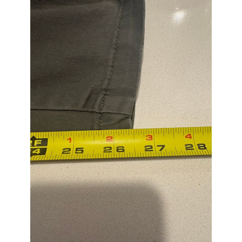 Democracy Ab Tech Pants Womens Sz 14 Olive Green High Rise Tapered Twill Chino - Picture 7 of 11